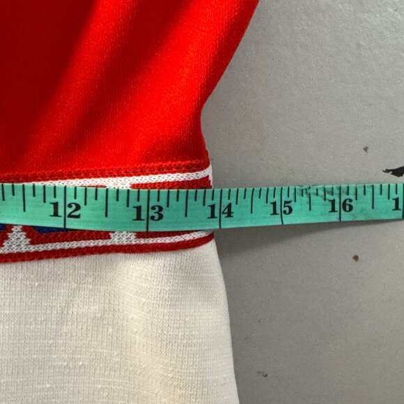 1960's Vintage Red & White Mod Dress - Picture 10 of 11